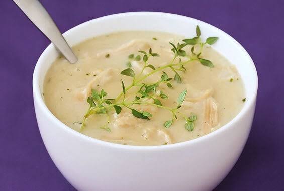 Garlic mushroom soup