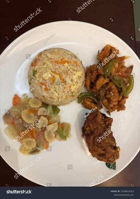 Fried rice Chinese vegetable dry chili chicken Sonali chicken fry