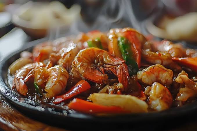 Prawn sizzling